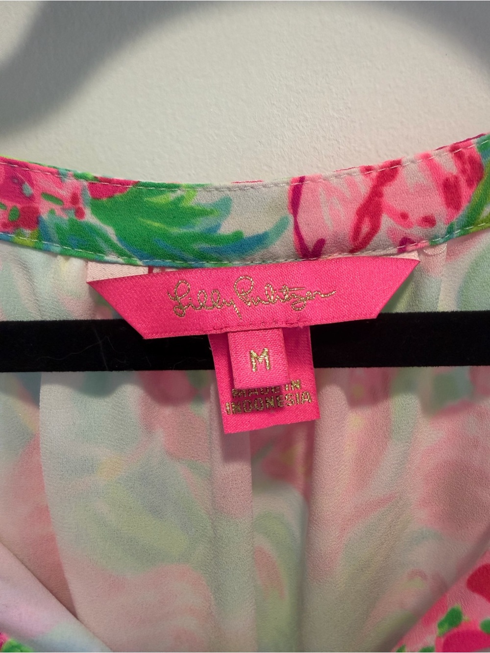 Lilly Pulitzer Carolane Pink & Green Floral Tiered Sundress - Picture 3 of 3